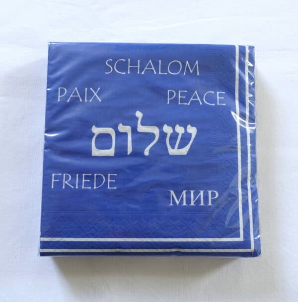 brandaktuell: Serviette "Frieden"