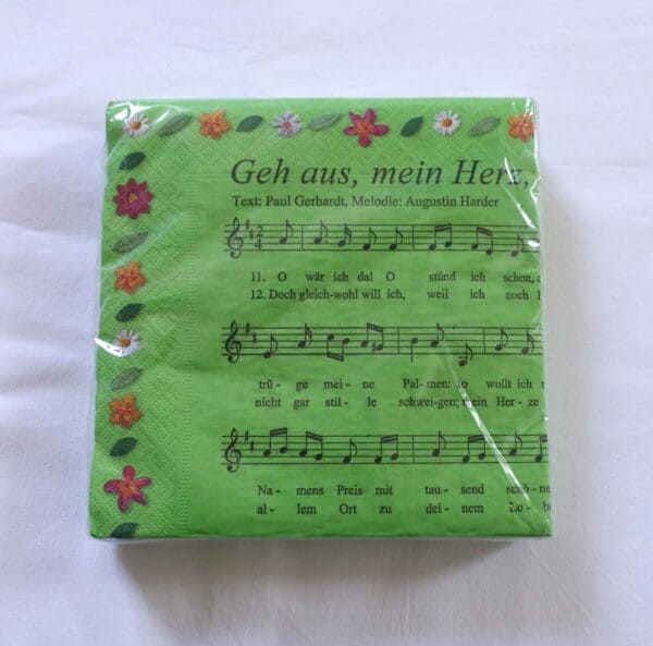 Serviette "Geh aus mein Herz"
