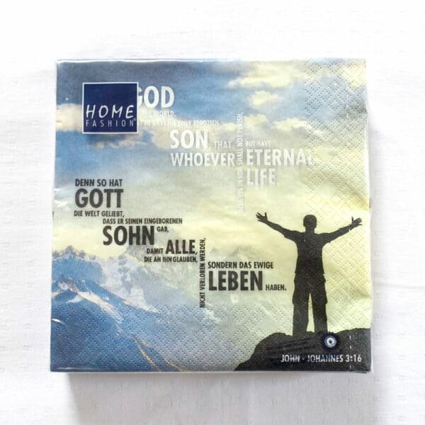 Serviette "Johannes 3.16"