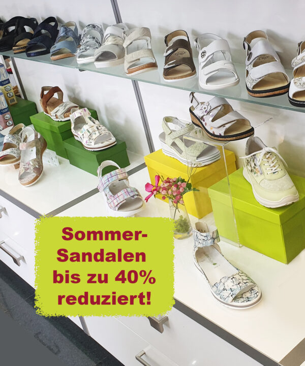Sommersandalen bis zu 40% reduziert!