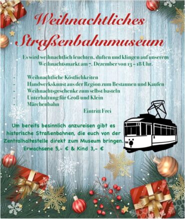 Weihnachtsmarkt im Straßenbahnmuseum